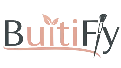 Create a logo for my shopify store name "buitfy" for selling beauty / Grooming products.